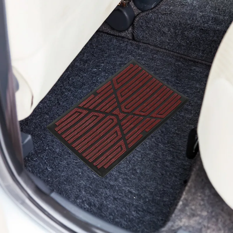 Car Floor Mat Rubber - 1 ensemble de tapis de pédale