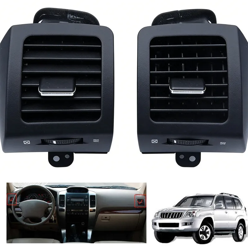 Car Accessories Light - Nouvelle paire de grilles d'aération noires