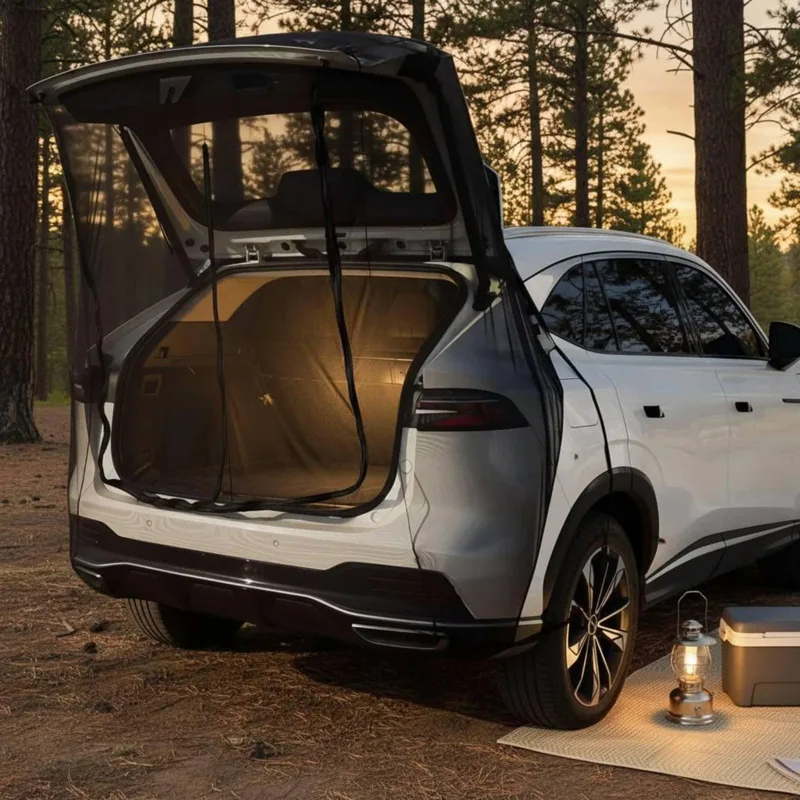 Car Accessories For Camping - Moustiquaire de porte arrière en maille,