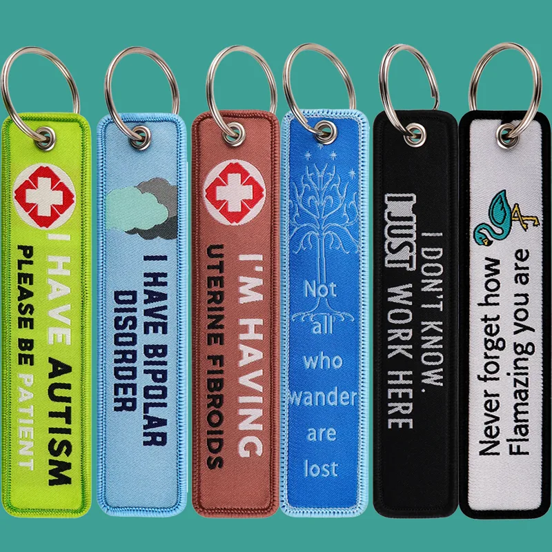 Car Accessories Quotation - Porte-clés de voiture avec citations d'autisme