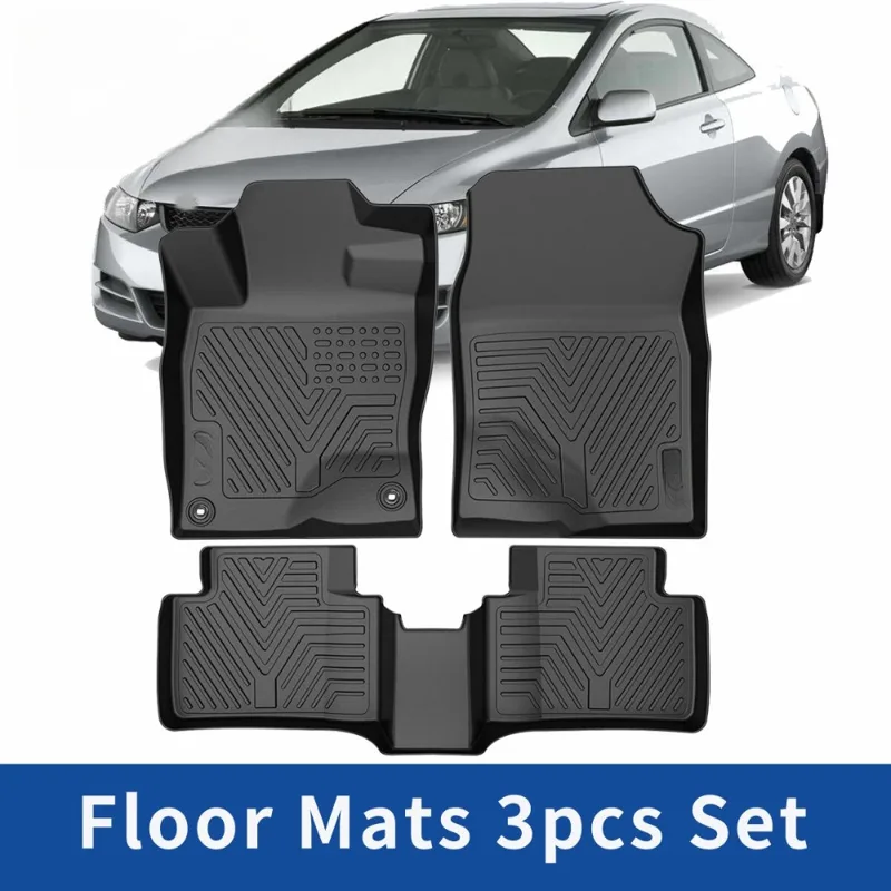 Car Floor Mat Rubber - 3 tapis de sol de voiture