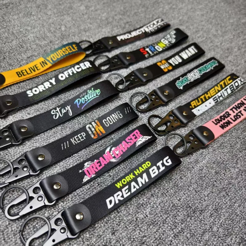 Car Accessories Quotation - Porte-clés d'avertissement avec phrase devis, mot