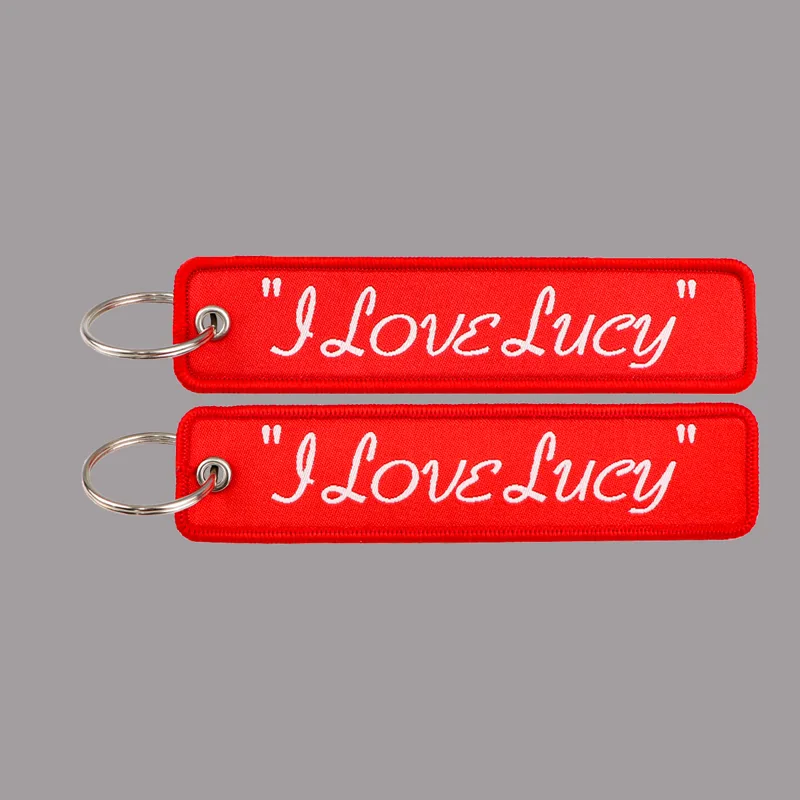Car Accessories Quotation - Porte-clés brodés avec citation I Love