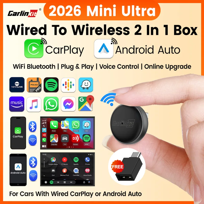Car Accessories Usa - Mini Ultra 3 CarlinKit 5.0 adaptateur