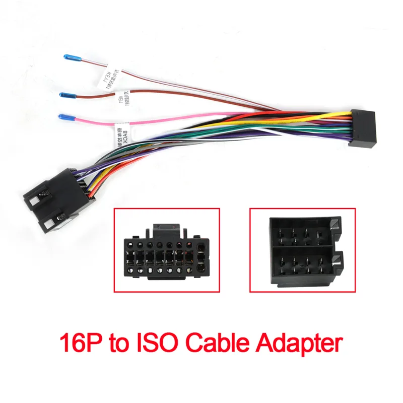 Car Accessories Usa - Adaptateur de connecteur Standard ISO, câble