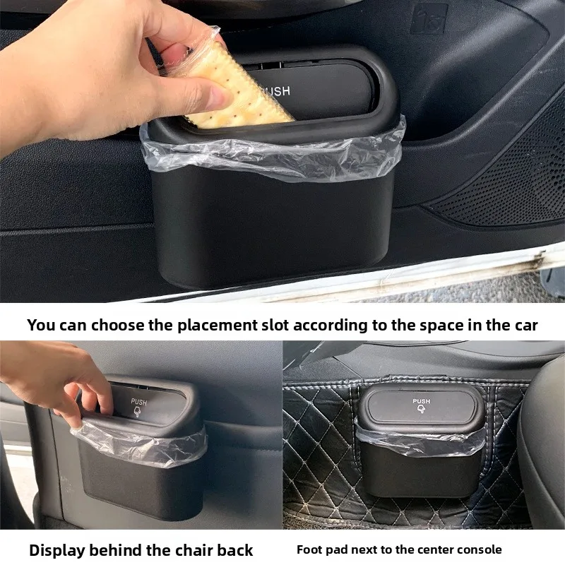 Car Accessories Xl6 - Poubelle de voiture avec couvercle, Mini
