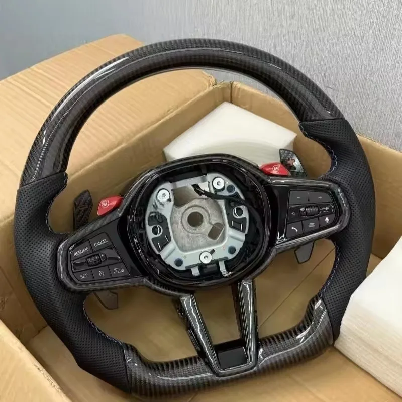 Car Accessories For Steering Wheel - Volant de voiture en cuir et
