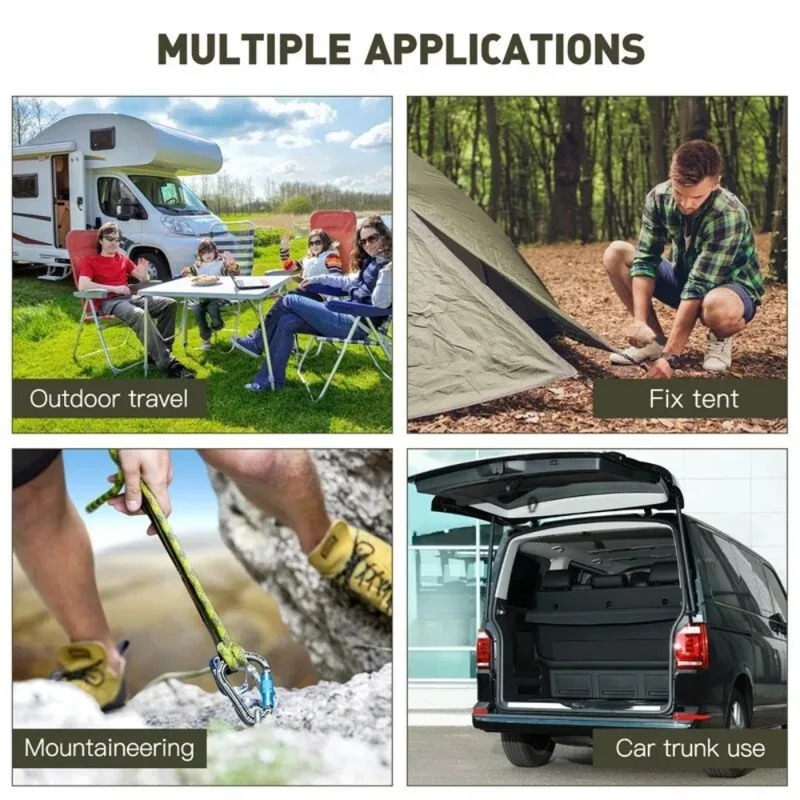 Car Accessories Roof Rack - Cordes d'emballage élastiques de 60-90 cm,