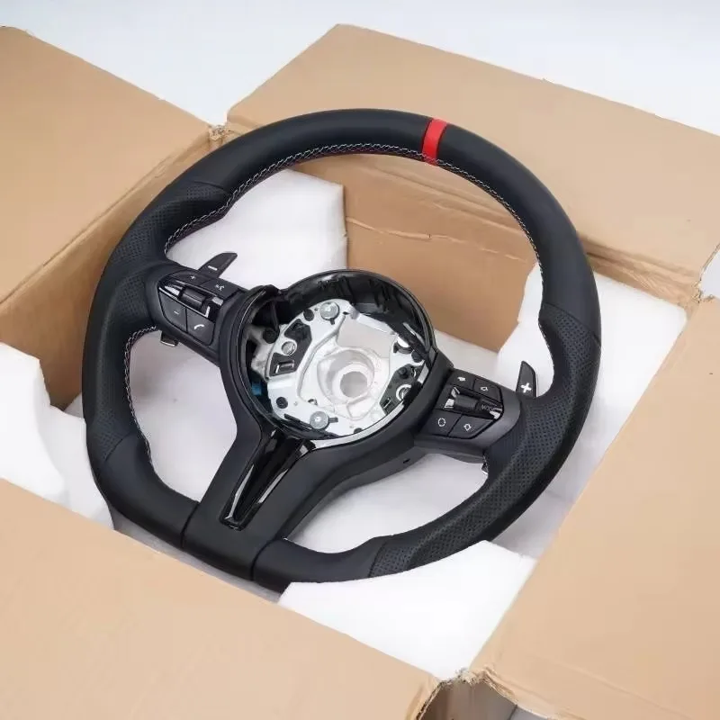 Car Accessories For Steering Wheel - Volant de voiture en cuir pour