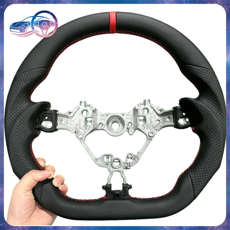 Car Accessories For Steering Wheel - Volant en cuir perforé compatible avec