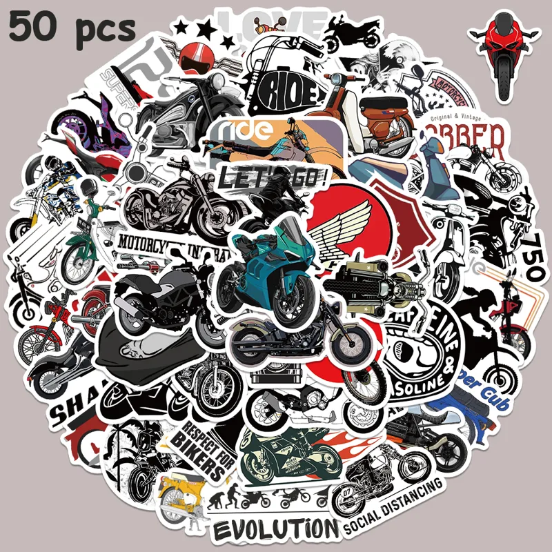 Car Accessories Nz - Autocollant de moto rétro pour vélo,