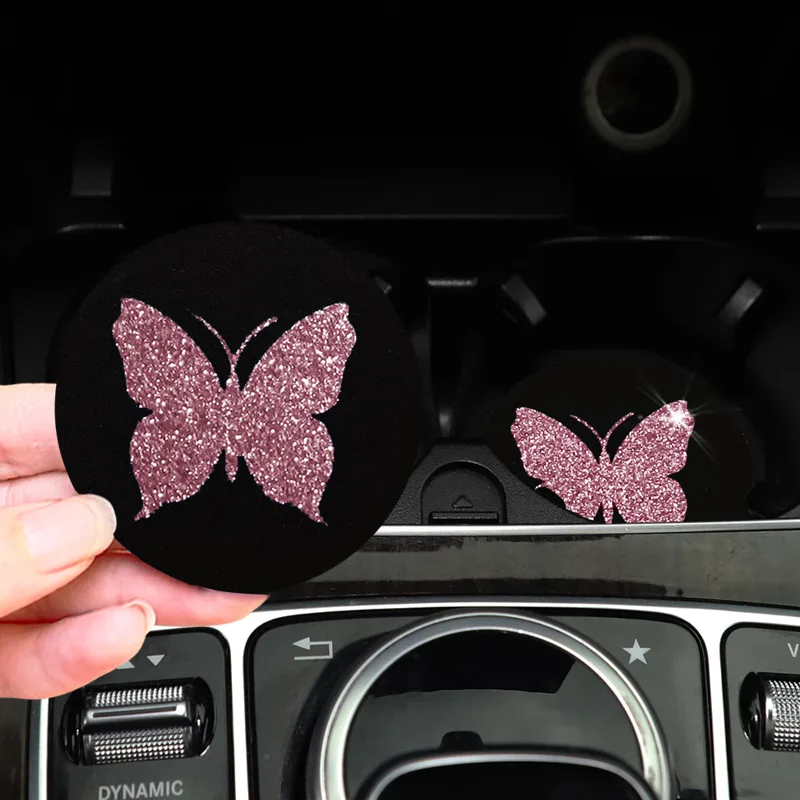 Car Accessories For Women - Coussinets de tasse d'eau de voiture