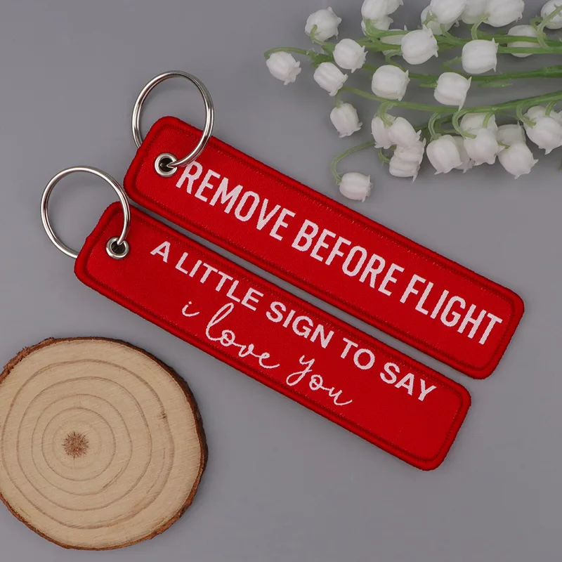 1 pièces citation brodée clés  - Car Accessories Quotation avis et prix