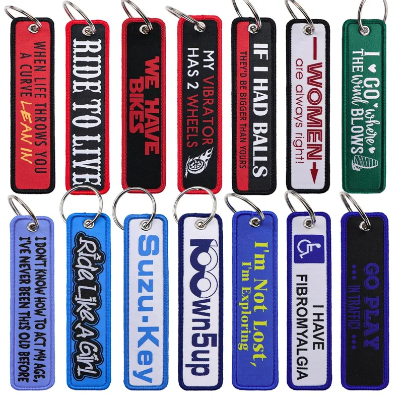 1PC Porte-clés brodé avec cita - Car Accessories Quotation avis et prix