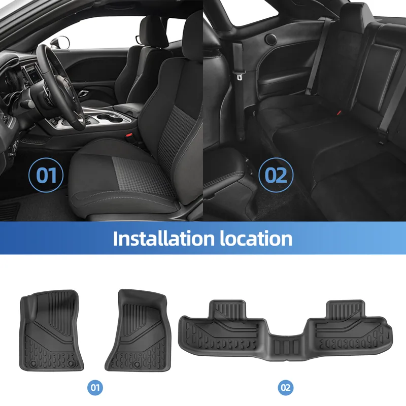 Tapis de sol de voiture 3D en  - Car Floor Mat Rubber avis et prix