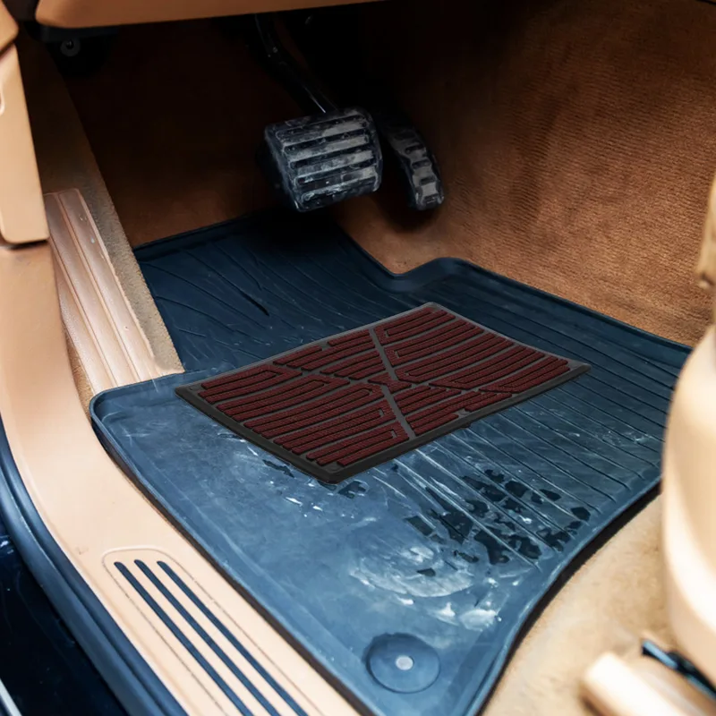1 ensemble de tapis de pédale  - Car Floor Mat Rubber avis et prix