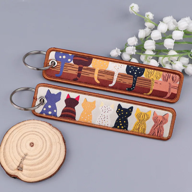 1PC Porte-clés brodé Anime Sha - Car Accessories Quotation avis et prix