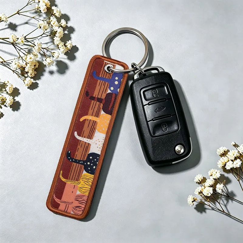 1PC Porte-clés brodé Anime Sha - Car Accessories Quotation avis et prix