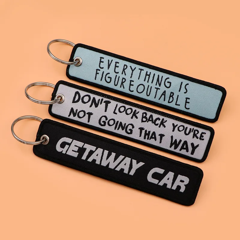 1 pièce Porte-clés brodé avec  - Car Accessories Quotation avis et prix