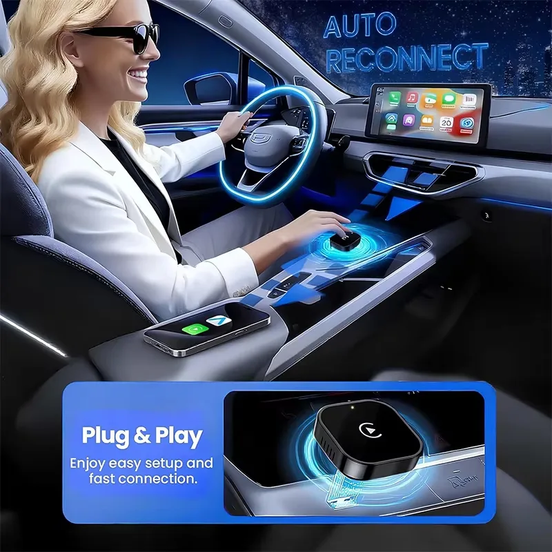 Adaptateur CarPlay sans fil 2- - Car Accessories Usa avis et prix