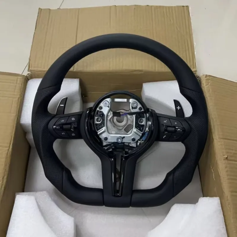 Volant de voiture en cuir en s - Car Accessories For Steering Wheel avis et prix