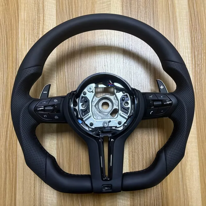 Volant de voiture en cuir en s - Car Accessories For Steering Wheel avis et prix