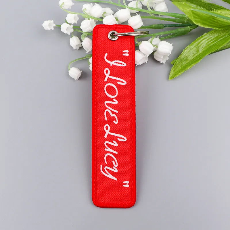 Porte-clés brodé avec citation - Car Accessories Quotation avis et prix