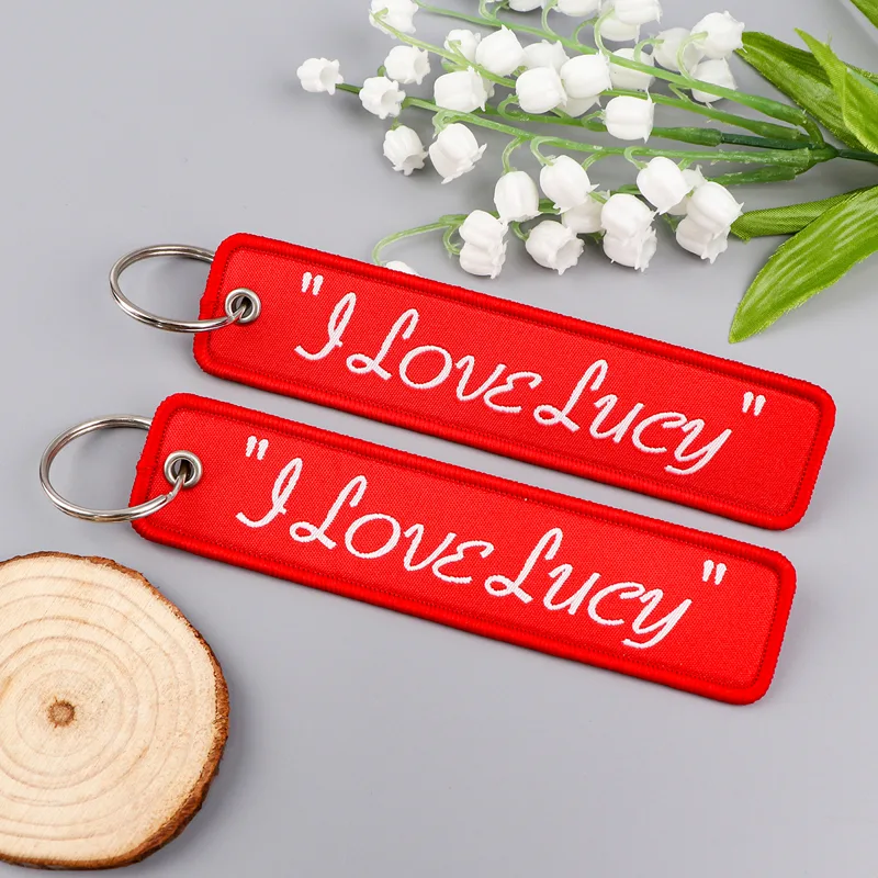 Porte-clés brodé avec citation - Car Accessories Quotation avis et prix