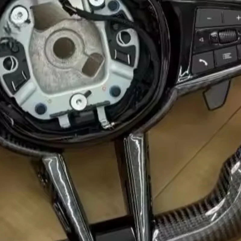 Volant de voiture en cuir et f - Car Accessories For Steering Wheel avis et prix