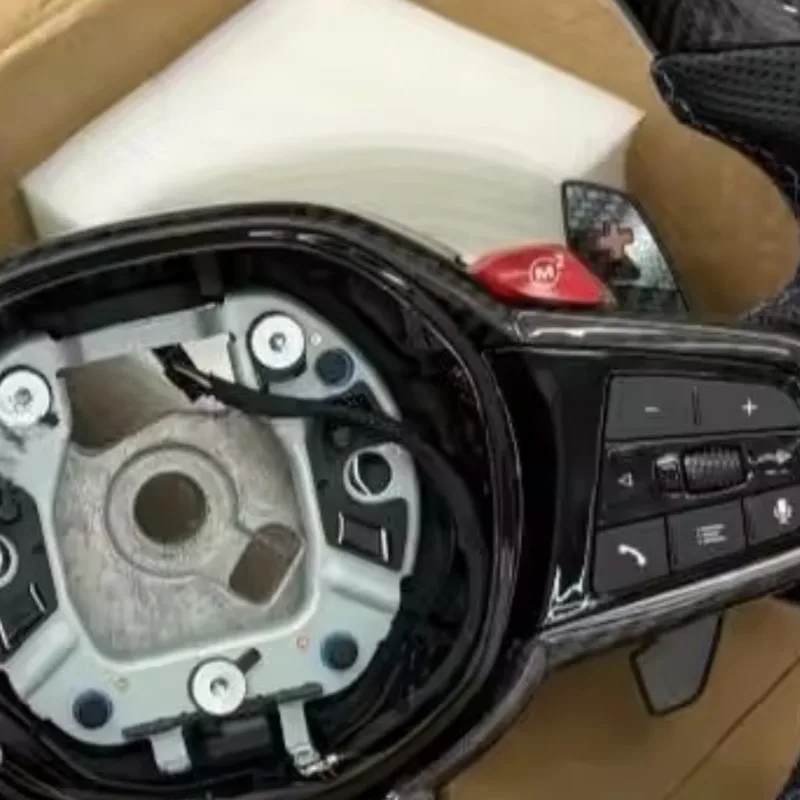 Volant de voiture en cuir et f - Car Accessories For Steering Wheel avis et prix