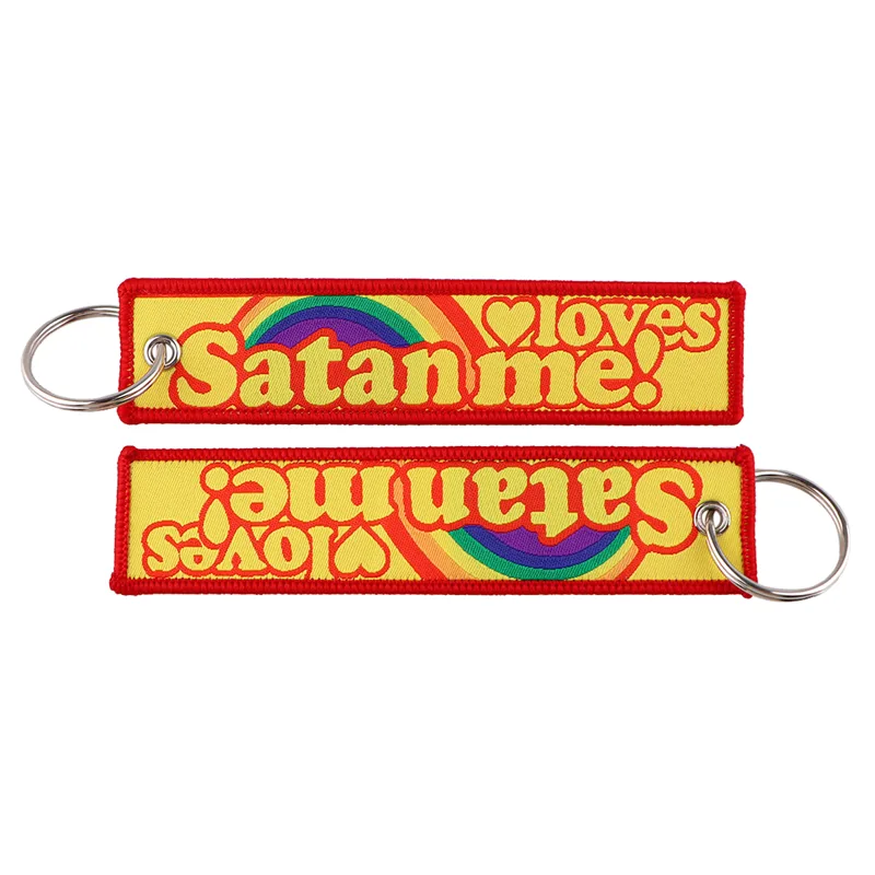 Porte-clés avec citation brodé - Car Accessories Quotation avis et prix