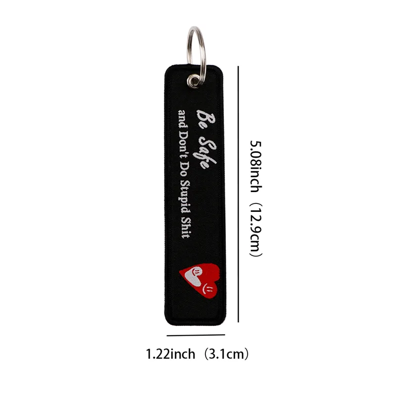 Porte-clés brodés avec citatio - Car Accessories Quotation avis et prix