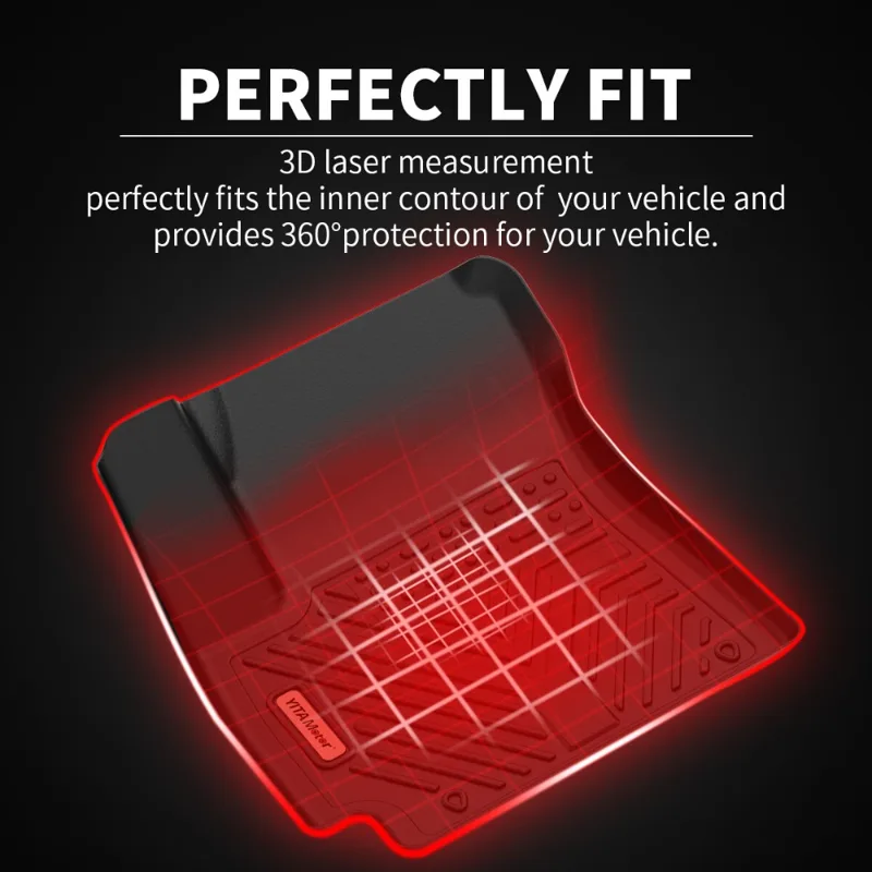 Tapis de sol + doublure de cof - Car Floor Mat Rubber avis et prix