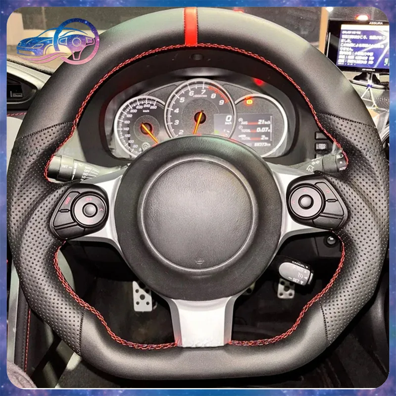 Volant en cuir perforé compati - Car Accessories For Steering Wheel avis et prix