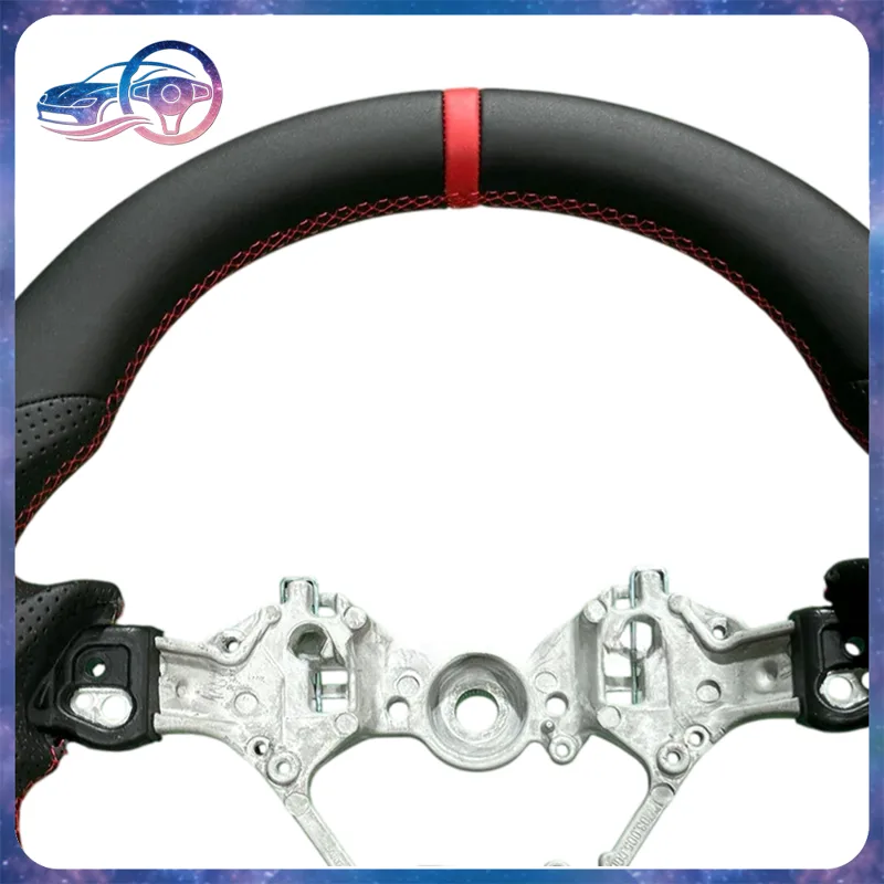 Volant en cuir perforé compati - Car Accessories For Steering Wheel avis et prix