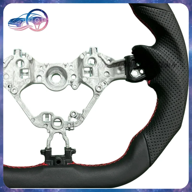 Volant en cuir perforé compati - Car Accessories For Steering Wheel avis et prix