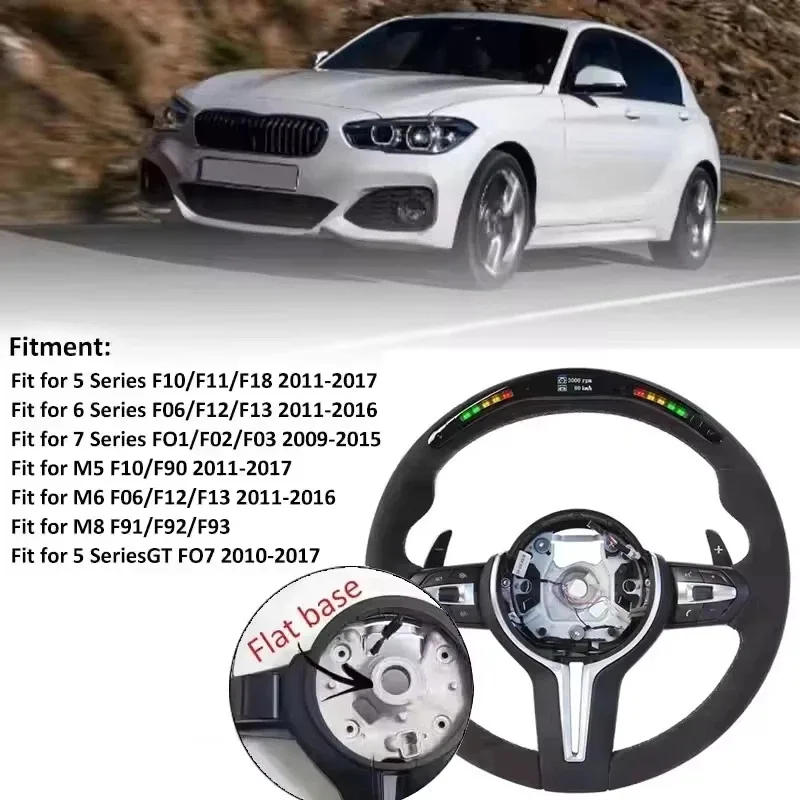 Volant de voiture en cuir et f - Car Accessories For Steering Wheel avis et prix