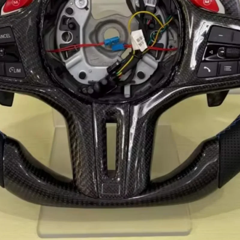 Volant de voiture en cuir et f - Car Accessories For Steering Wheel avis et prix