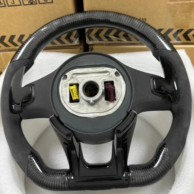 Volant de voiture en cuir micr - Car Accessories For Steering Wheel avis et prix